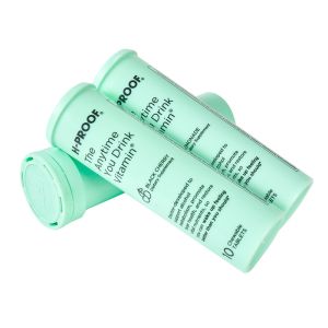 Vitamin C Effervescent Tablets Packaging PP Tube Bottle with Spring Cap and PP