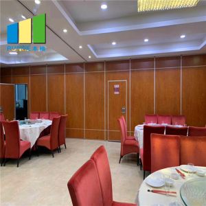 Interior Temporary Sound Proof Partition Wooden Folding Door Partition For