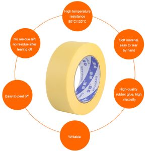 High Temperature Resistance Self-Adhesive Masking Paper Tape