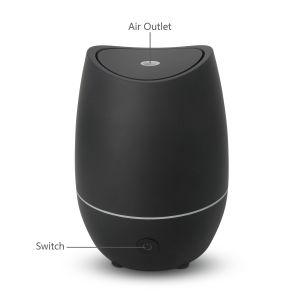 350ML Ultrasonic Aroma Diffuser Home Use Black Diffuser With 7 Color Lights