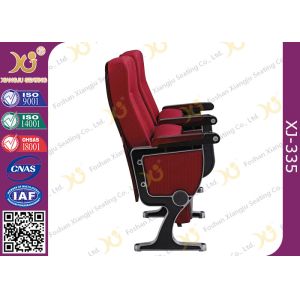Aluminum Leg Stackable Auditorium Chairs With ABS Tablet / Tip Up Seat