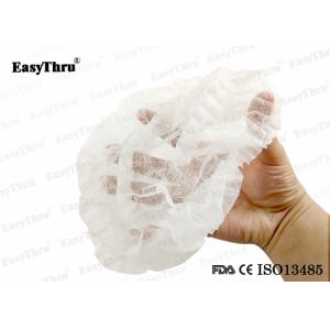 Hospital Durable Disposable Bouffant Caps , Multipurpose Medical Round Cap