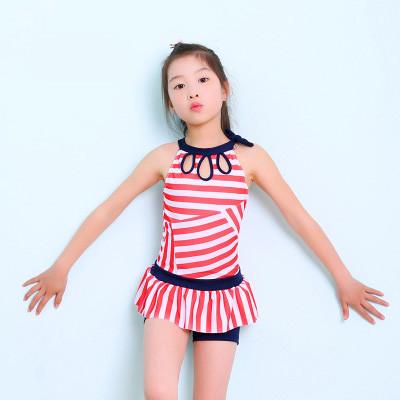 Quality 2019 Popular Stripe  Split Skirt Swimming Suit for sale