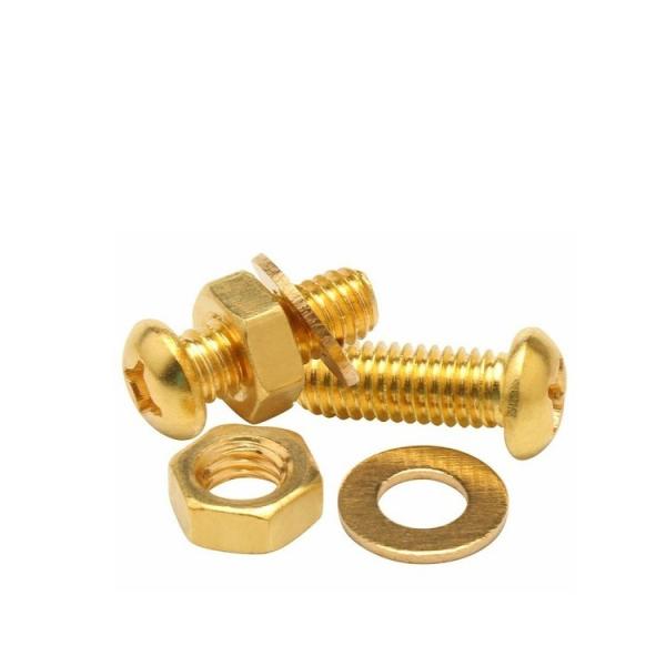 Brass Phillips Pan Head Machine Screws M3 M4 M5 M6 M8 ISO Standard 12mm 16mm