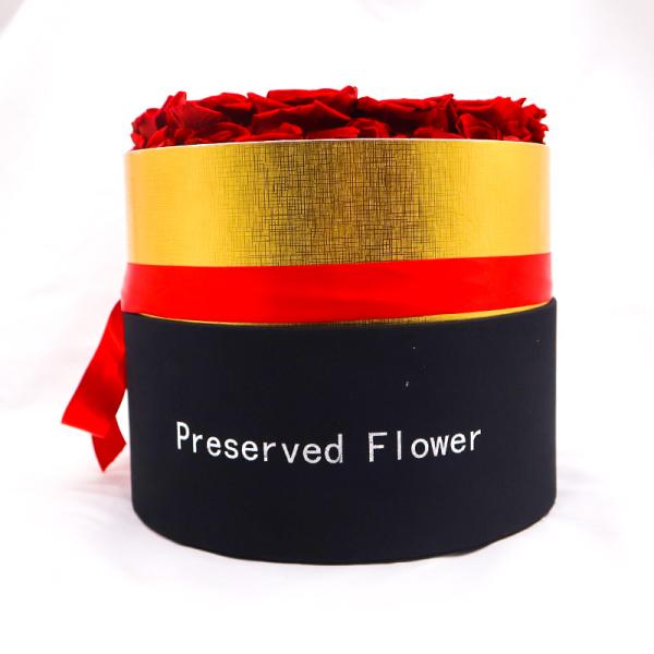 Real Touched Preserved Rose Gift Box Never Fade Flowers With Natural Looking