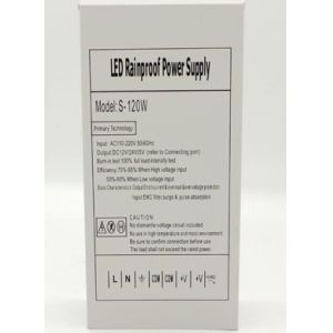 rain-proof smps 12V10A120W single output SMPS with CE DC12V1200W full watt Iron