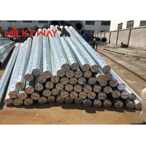 12m Octagonal Galvanized Steel Pole with High Wind Pressure Resistance for