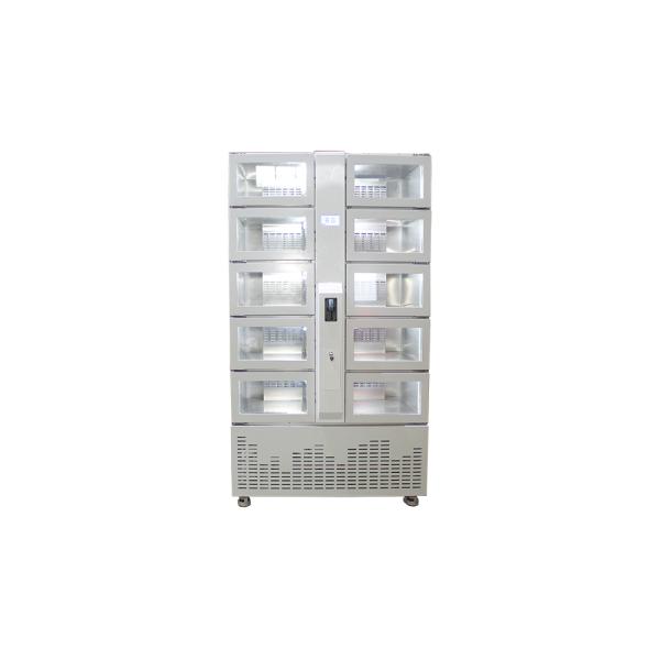 Custom Coolant Coffee Vending Lockers Machine Stainless Steel With Transparent Door