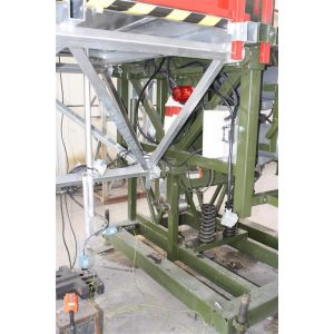 Outside Wall Painted Mast Climbing Work Platform Rack and Pinion 3 phase Washing