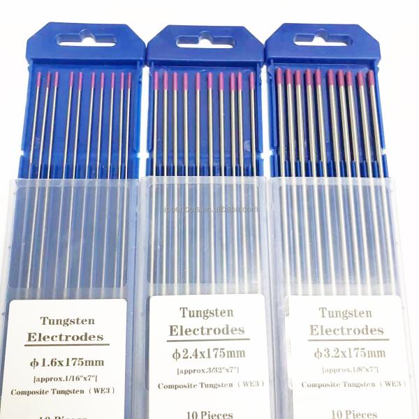 Welding Solutions Tungsten Electrodes WE3 Purple Composite 3/32 x 7 for DC/AC Welding