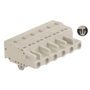 Wholesale Spring-cage Clamp Terminal Female snap-in syle Pitch: 7.50mm /0.295 in from china suppliers