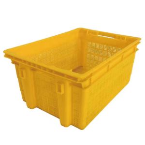 Harvesting Fruits Plastic Mesh Crate Customized Without Iron Handle