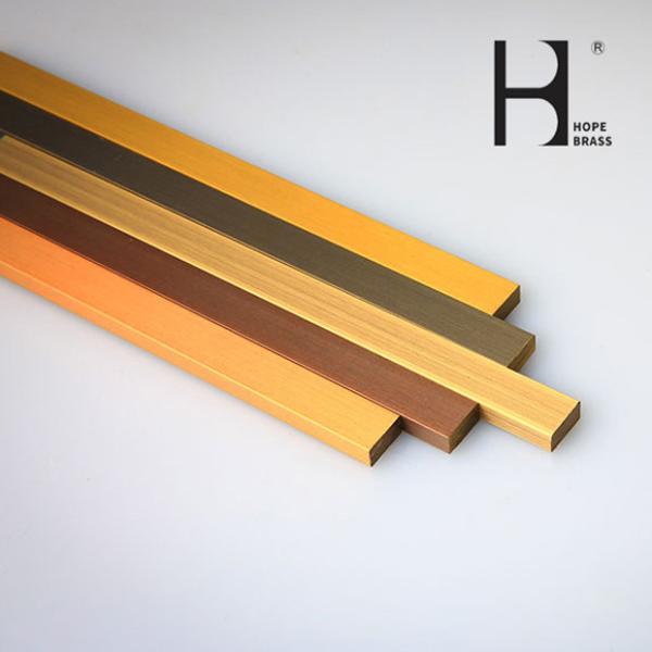 Quality C38000 Rectangular 6m Long Brass Flat Bars Long Using Life for sale