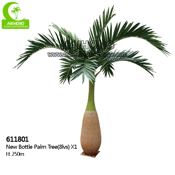 Quality High Simulation H250cm Artificial Bottle Palm Tree Good Looking for sale