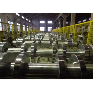 Zinc Colored Steel Floor Deck Roll Forming Machine / Floor Tiles Making Machine