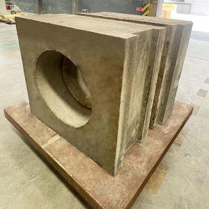 High Refractoriness Under Load Compound Prefabricated Blocks Pot Mouth Brick For