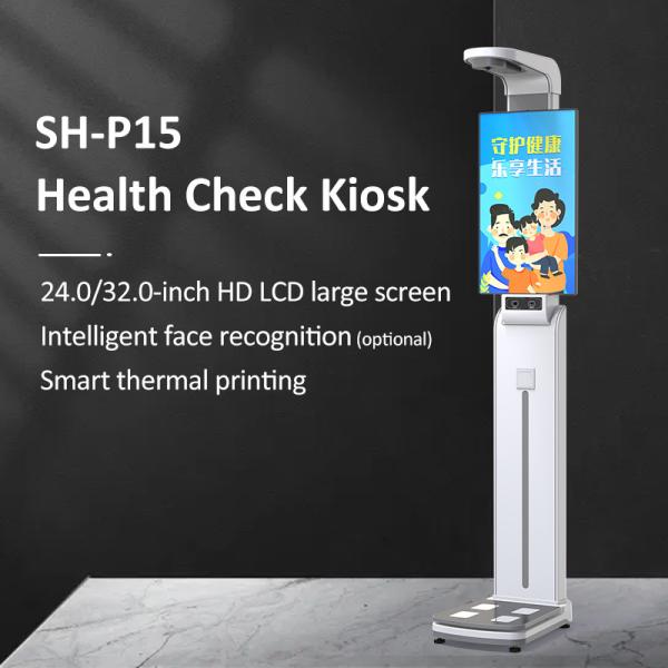 Bmi Body Weight And Height Scale HD 32.0 Inch With Lcd Advertising Screen