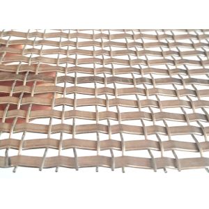 Antique Plated Stainless Steel Architectural Wire Mesh For Cabinet Window