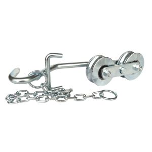Ball Ball Bearing Banana Cableway Roller With Chain Heavy Duty Hardware