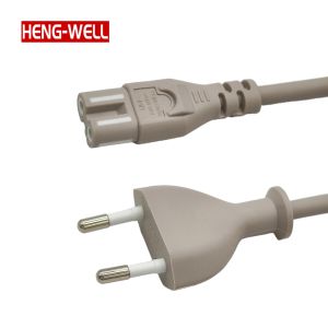 VDE Plug AC Plug Power Cable CE Approval EU Power Cable IEC C7 Euro Power Cord 2