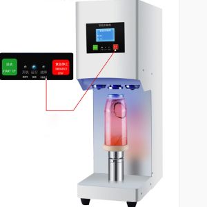 Automatic 600pcs/Hour Tinplate Plastic Can Sealing Machine