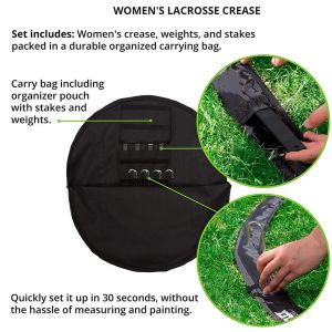 45cm Lacrosse Training Equipment Portable Lacrosse Crease With Weights