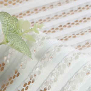 Sandwich striped mesh polyester screen mesh fabric polyester mesh material