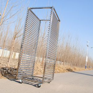 Wholesale Removable Trays Trolley Bakery 60x80cm Commercial Bakers Rack With Wheels from china suppliers