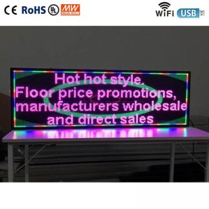 Programmable Car Rear LED Window Display Signs P10 Full Color With WIFI Control