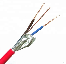 PH120 Standard Bare Copper Shielded Fireproof Electrical Wire , Fire Alarm Cable 2 Core 1.5mm
