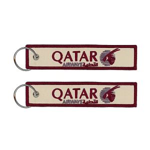 Custom Logo Fabric Key Tag Embroidery Keychain Label Key Chain