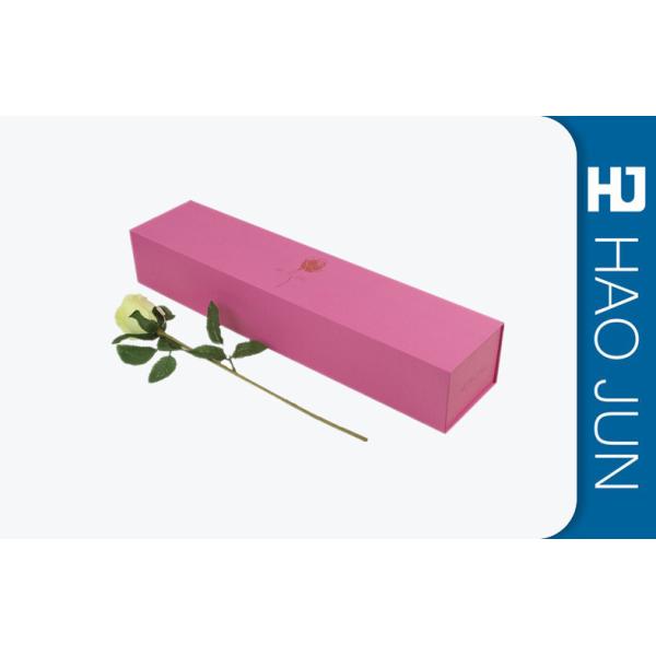 Professional Cardboard Flower Boxes Cylinder / Round Shape With Glossy