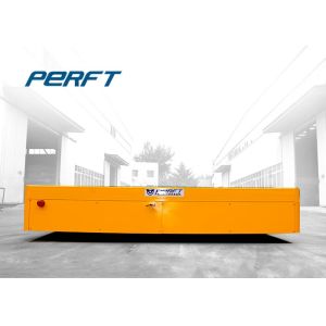 heavy duty material handling trackless transfer flat cart used in warehouse