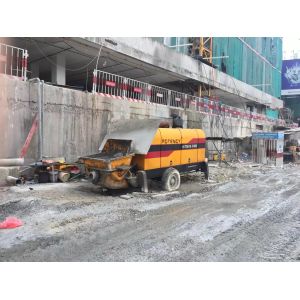 China Diesel Stationary Static Concrete Pump With 16 MPa Pressure Open Circuit Hydraulic System on sale