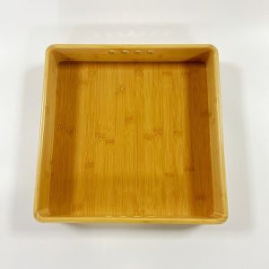 Customized Kitchen Tableware Rectangular Square Bamboo Serving Tray