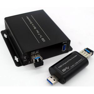 High speed USB3.0 to fiber extender,superspeed USB3.0 over fiber multiplexer