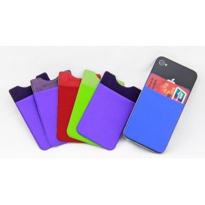 Promotion Various Color Card holder For Cellphone, Protective Lycra Smart Wallet