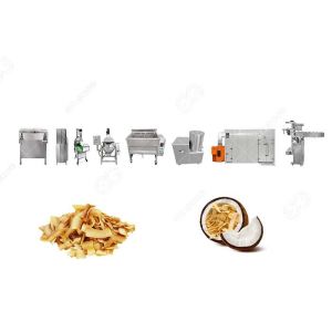 Dehydrated Coconut Chips Making Machine Drying Crunchy Chips CE Certification