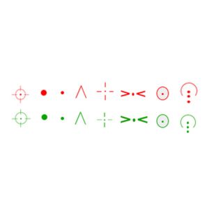 Red Dot Scope KD116 8 Reticle Reflex Sight with Aluminium Alloy and 1MW Output