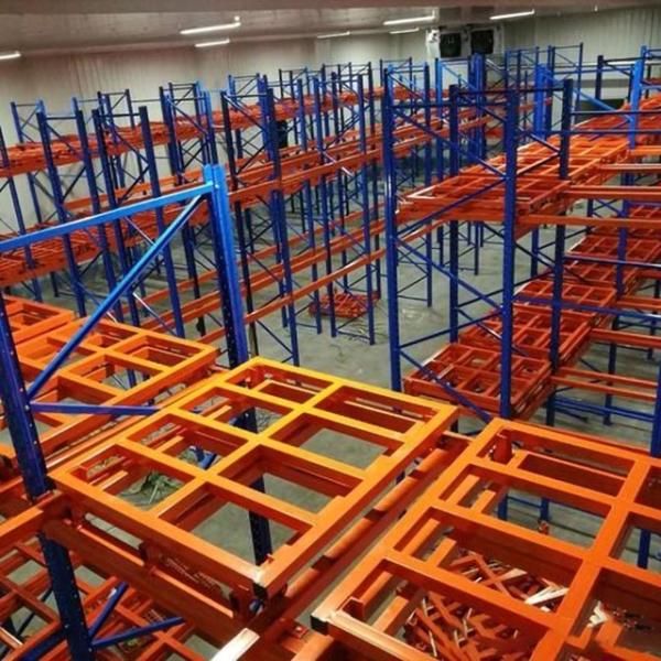 Quality Warehouse Push Back Racking System Customized Pushback Racking System for sale
