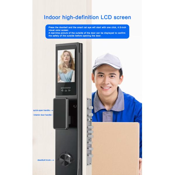 TUYA APP 3D Face Recognition Fingerprint Smart Lock