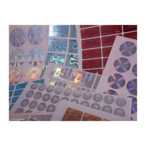 Waterproof 2D 3D Round Roll Hologram Authentic Stickers