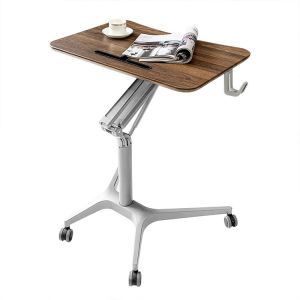 Modern Executive Director Office Desk with Pneumatic Height Adjustment and Wood