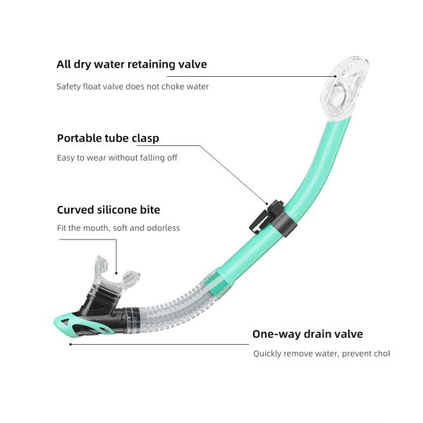 Polarized Women'S Snorkel Set Nearsighted Mask UV Resistant Custom