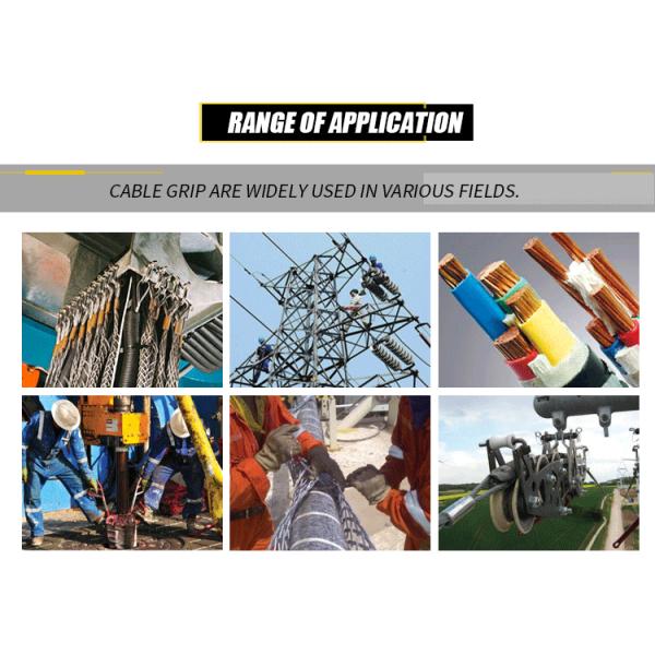 High Strength Stainless Steel Electric Cable Grip Fiber Optic Cable Tools