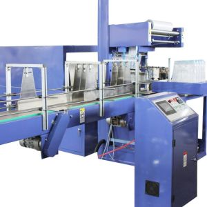 PET Bottles Automatic Labeling Machine Pneumatic Film Shrinking Machine