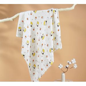 Three Layers Super Soft Gauze Fabric 170gsm Clothing Infant Swaddle Wrap