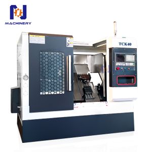 Mini Slant Bed CNC Lathe TCK40 GSK Control Turning Center For Metal Parts