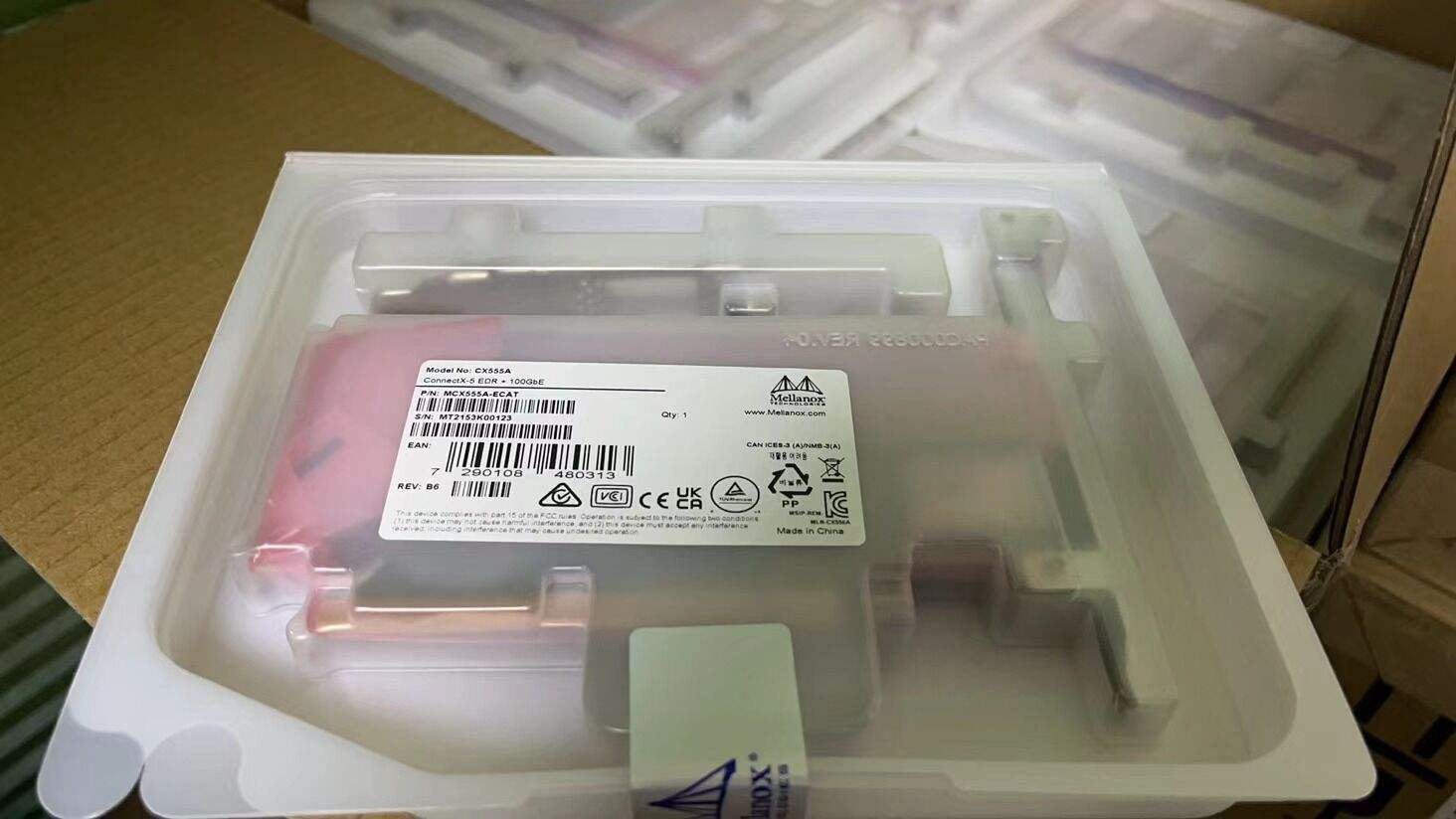Original Brand Mellanox MCX555A-ECAT ConnectX-5 VPI EDR InfiniBand 100 Gb/s