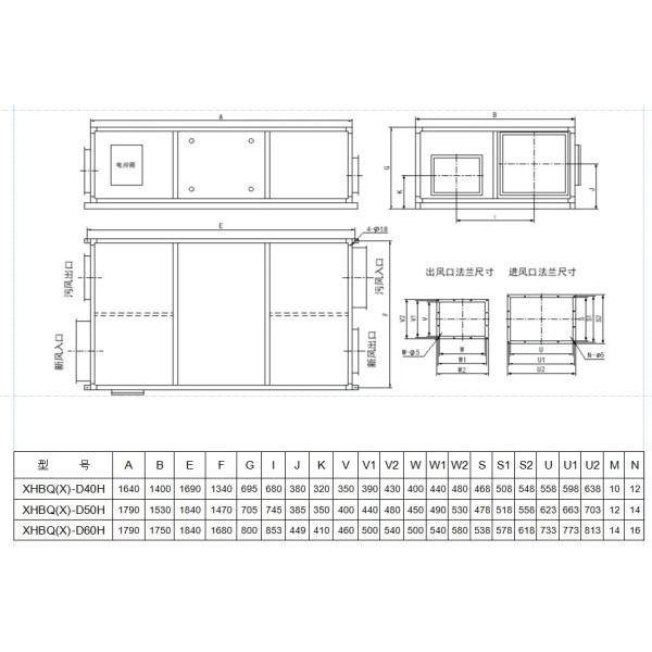 Anti Condensation Suspended Energy Recovery Ventilation ERV Fresh Air System Ventilator